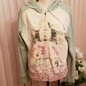 Lucky Brand Zip Up Hoodie Size L